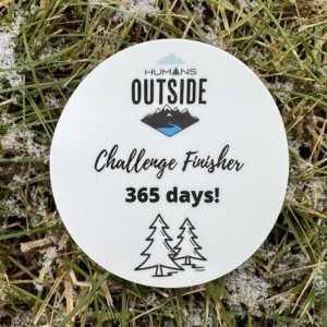 Humans Outside 365 Challenge Finisher Sticker