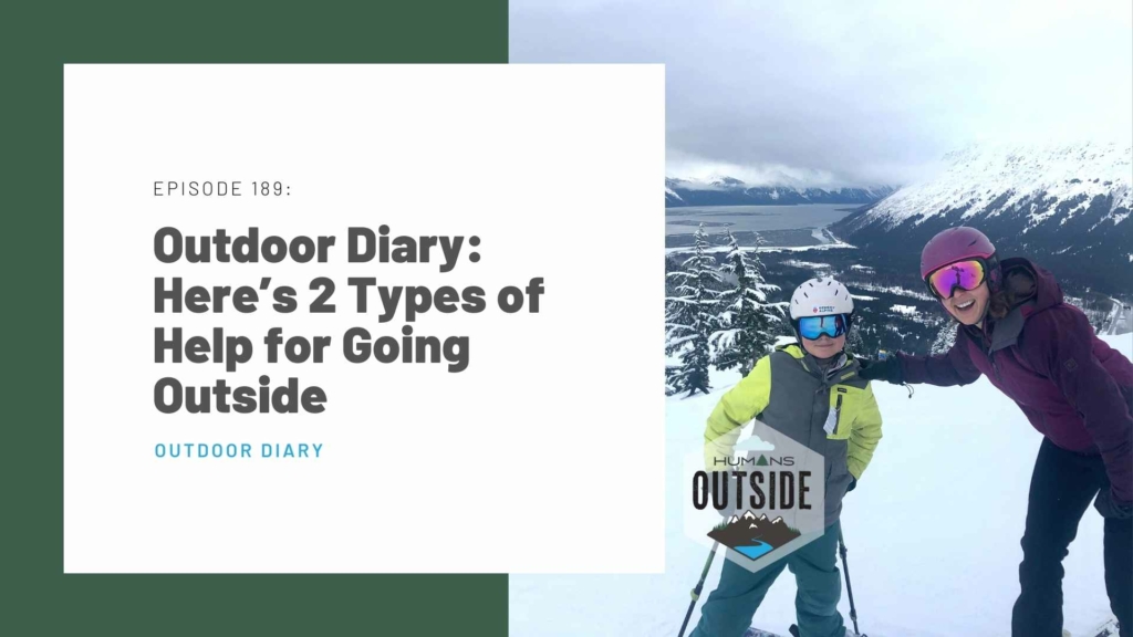 Humans Outside outdoor diary woman and kid skiing